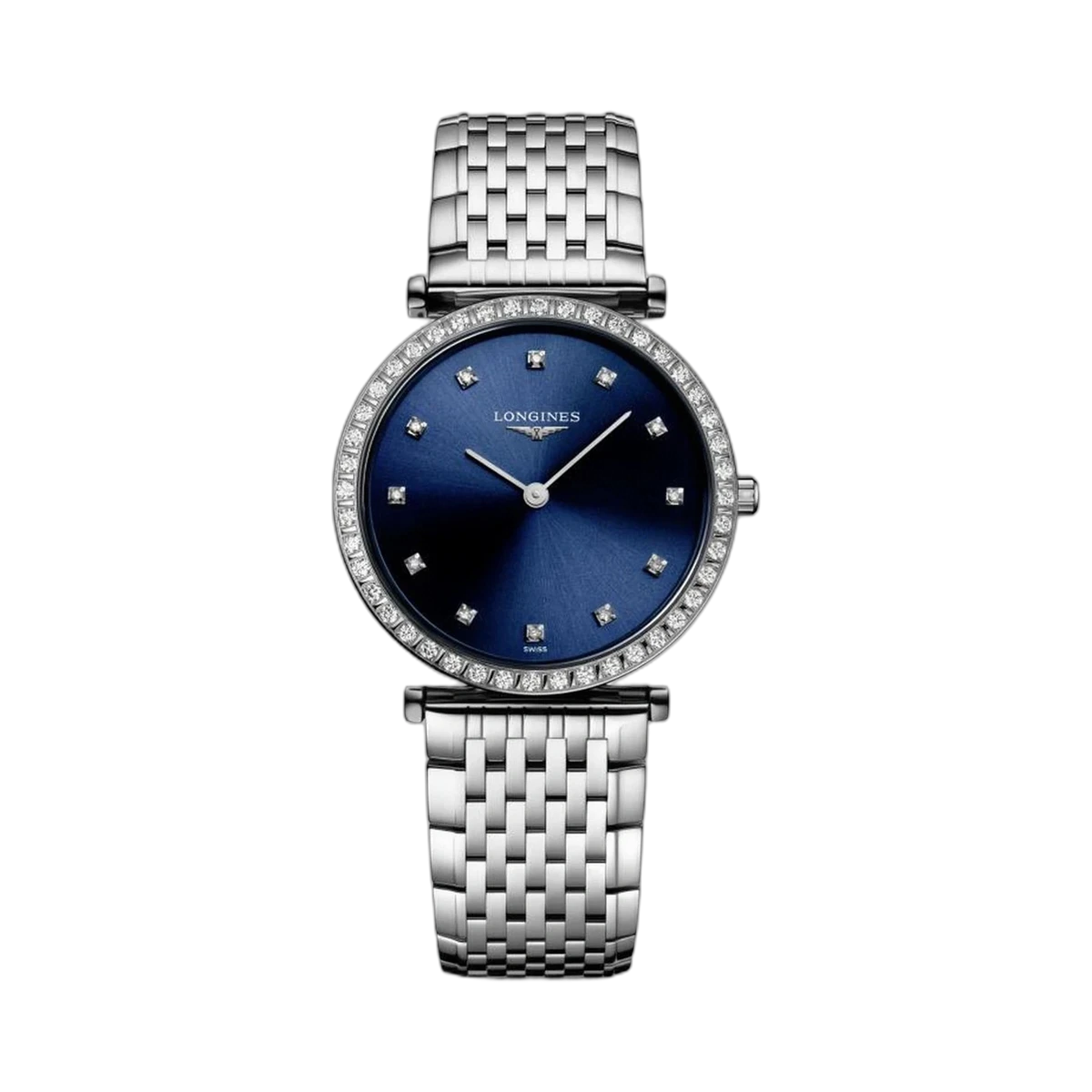 Longines La Grande Classique Diamond L45230976 29MM Blue Dial Stainless Steel