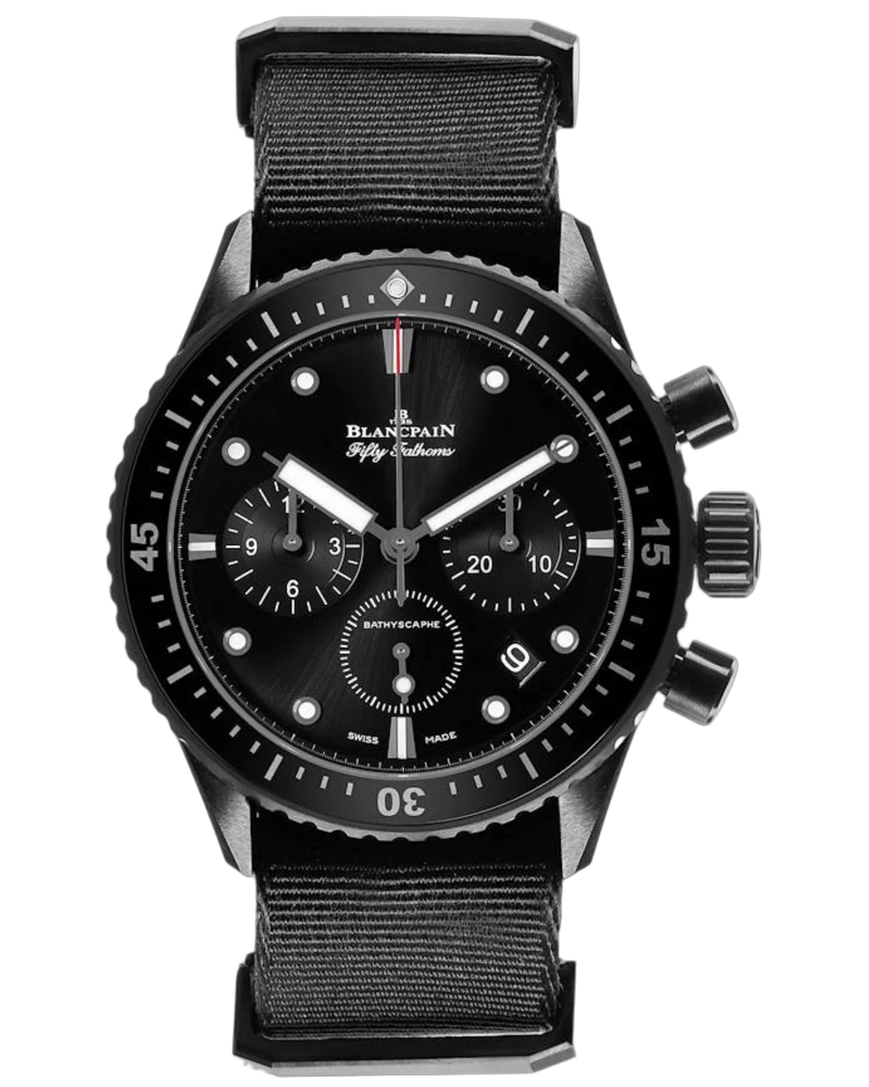 Blancpain Fifty Fathoms Flyback Chronograph 5200-1110-NABA 43MM Stainless Steel Rubber Strap