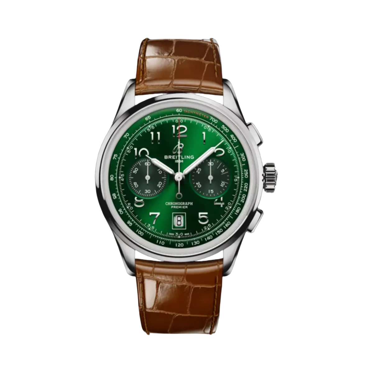 Breitling AB0145371L1P1 PREMIER B01 CHRONOGRAPH 42 GREEN DIAL ALLIGATOR