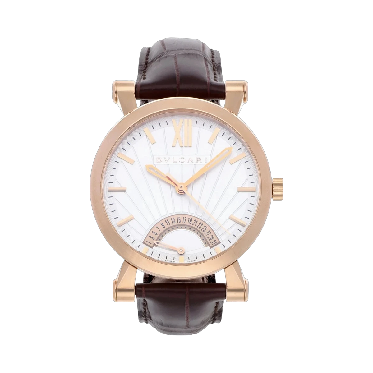 Bvlgari Sotirio Retrograde 101708 42MM 18K Rose Gold