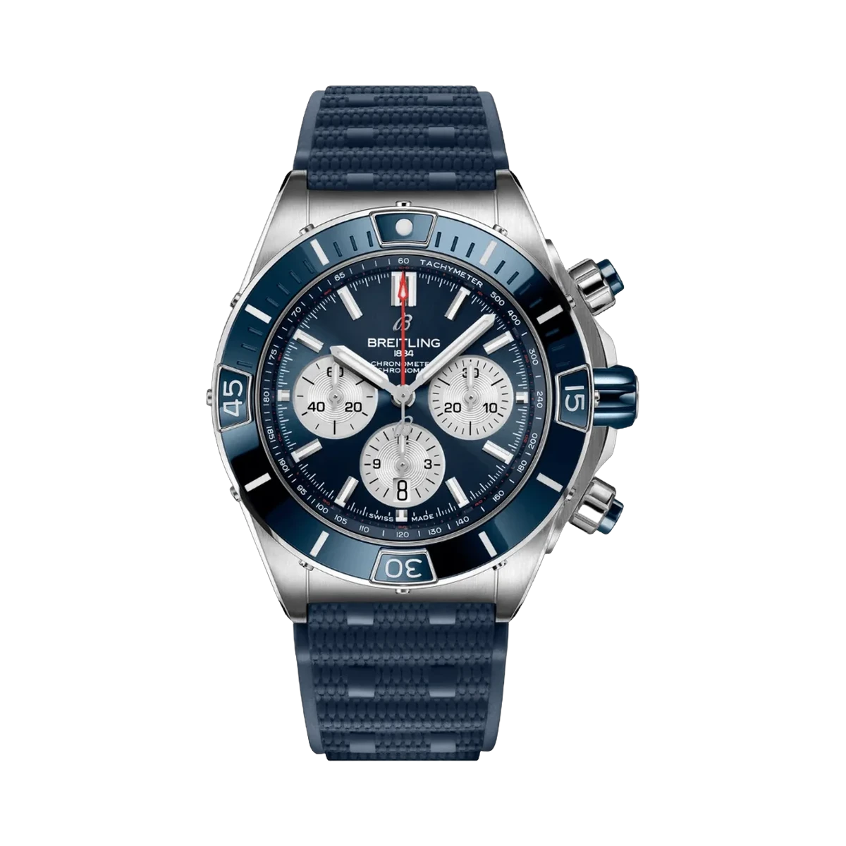 Breitling Super Chronomat B01 AB0136161C1S1 44mm Blue Dial Mens Watch