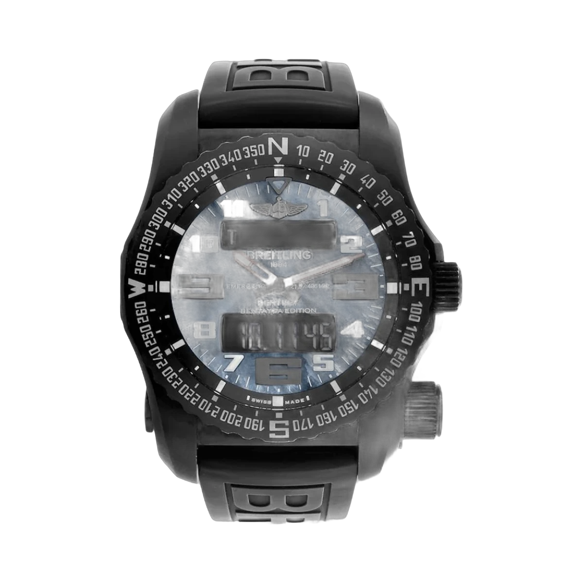 Breitling Emergency II Night Mission V76325LA/BE30 51mm MOP Dial Mens Watch