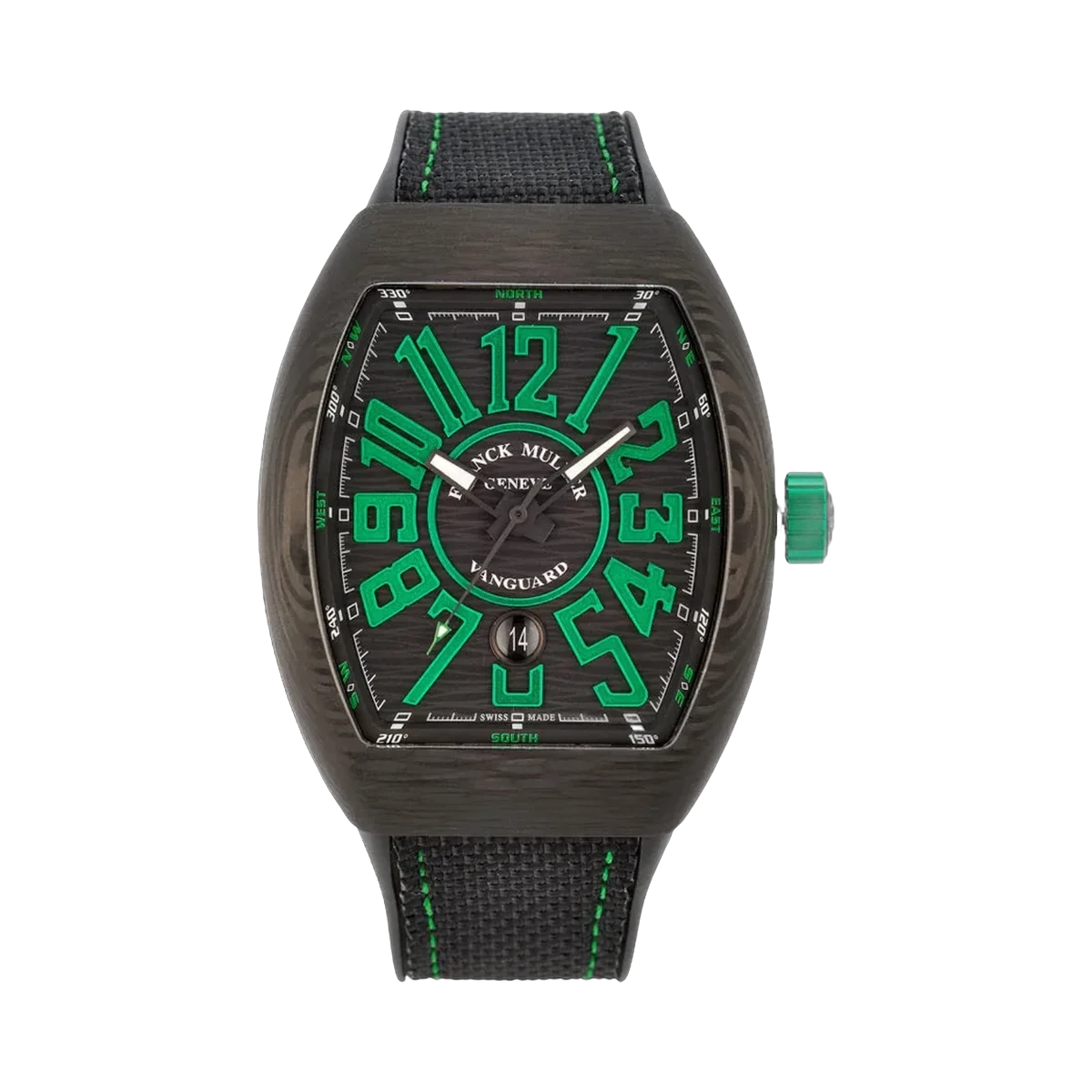 Franck Muller Vanguard V 45 SC DT CARBON VR Carbon 45mm Schwarzes Zifferblatt Herrenuhr