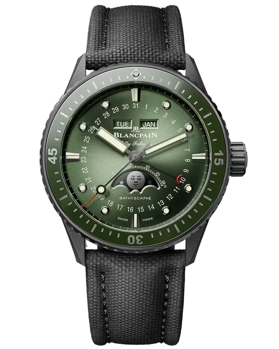 Blancpain Fifty Fathoms Complete Calendar 50540153B52A 43MM Black Ceramic