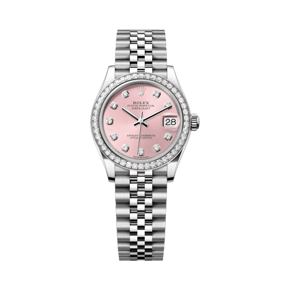 Rolex Datejust 278384RBR PDJ Pink Diamond 31mm Ladies Watch