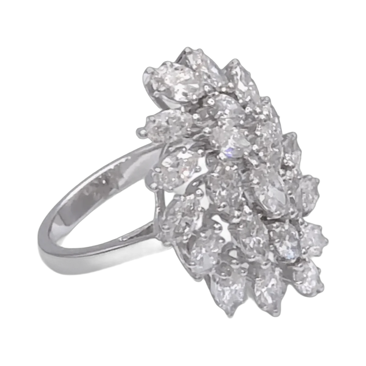 MQ RING- 3.18 CTS-HRD-E-F/VVS-VS,R88R,Total Wt - 7.02 gm