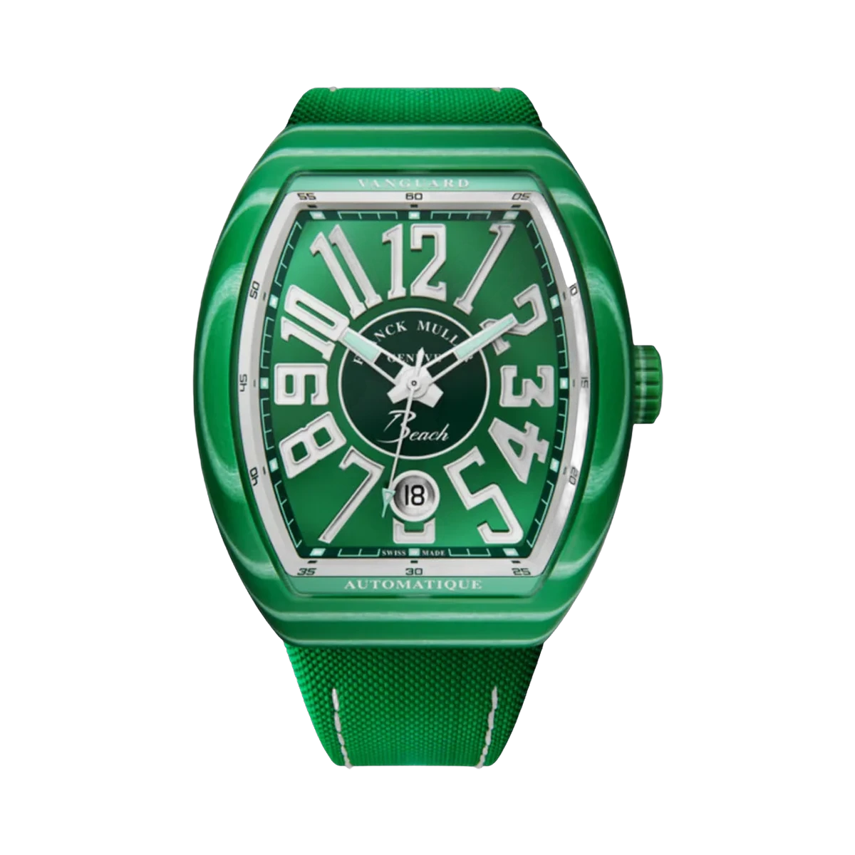 Franck Muller Vanguard Beach Edition V 41 SC DT GF VR VE BC Carbon 41mm Grünes Zifferblatt Herrenuhr