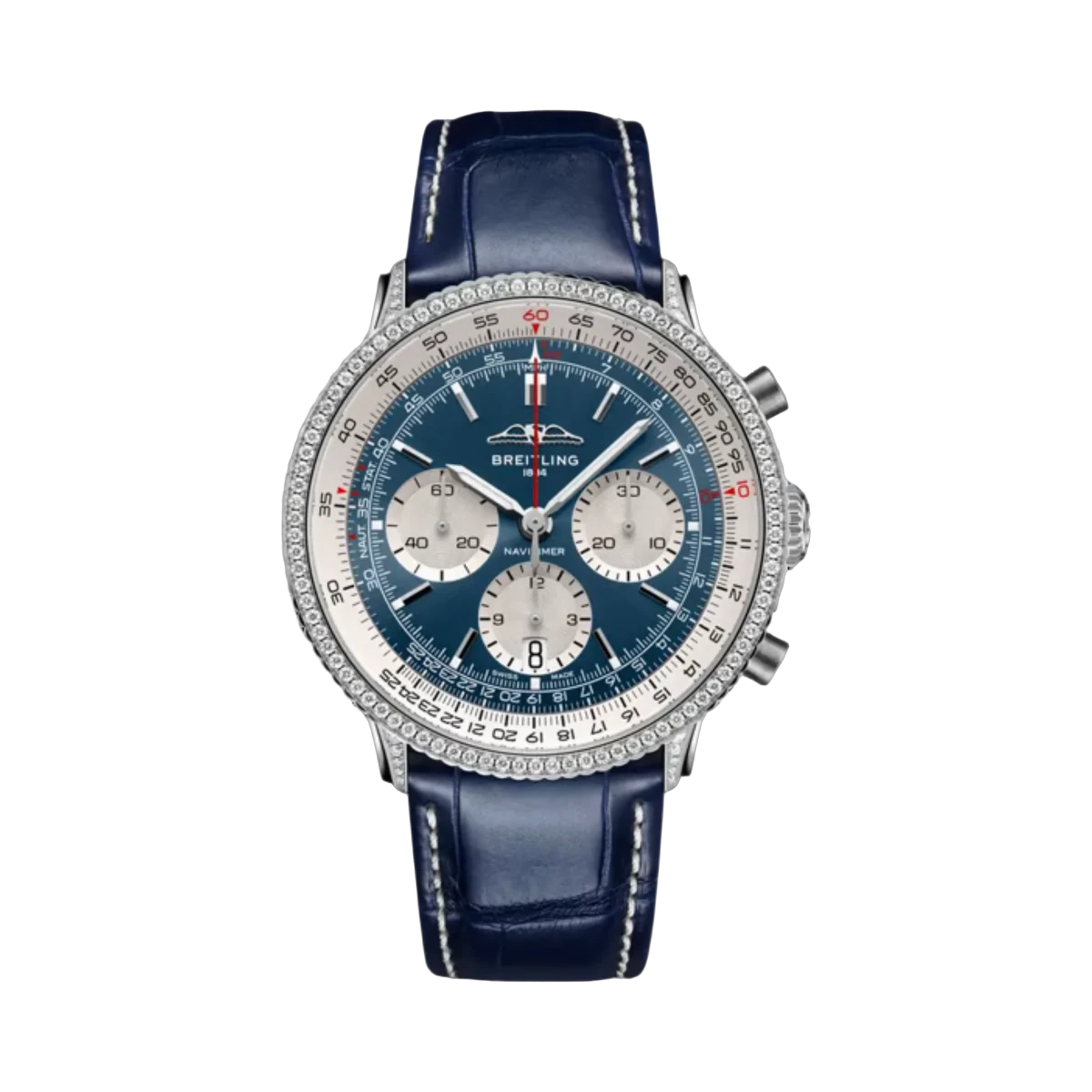Breitling AB0139631C1P1 NAVITIMER B01 CHRONOGRAPH 41 STEEL BLUE DIAL