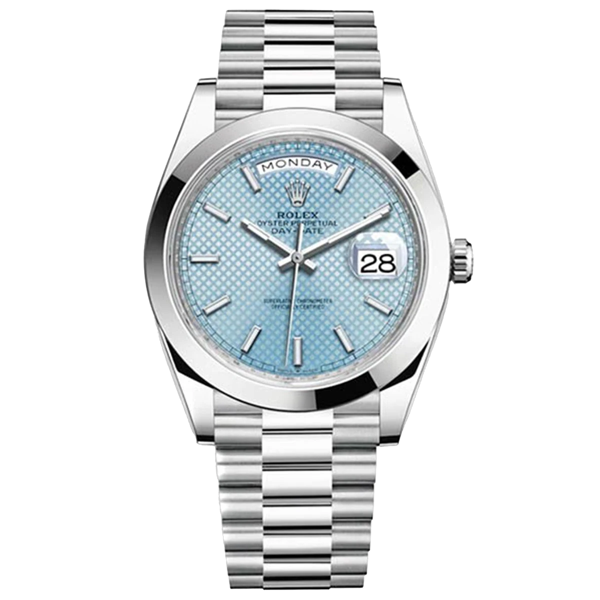 Rolex Perpetual Day Date 228206 Ibdmip Ice Blue 40Mm Platinum Men's Watch