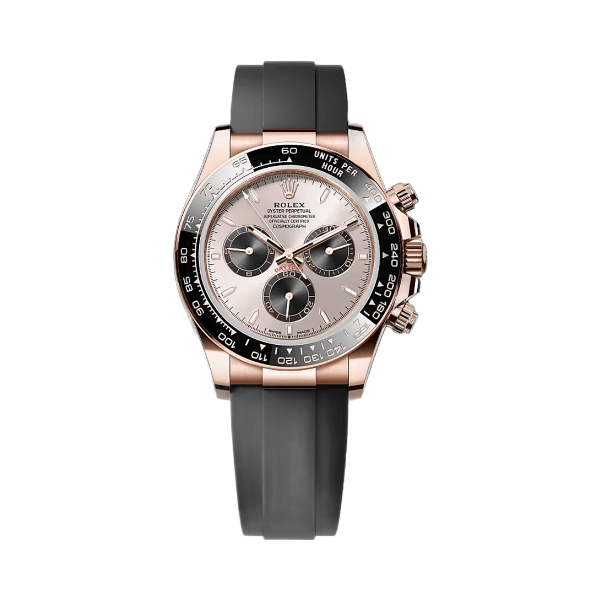 Rolex Cosmograph Daytona 126515LN-0006 Oysterflex Bracelet 18kt Everose Gold Sundust & Bright Black Dial