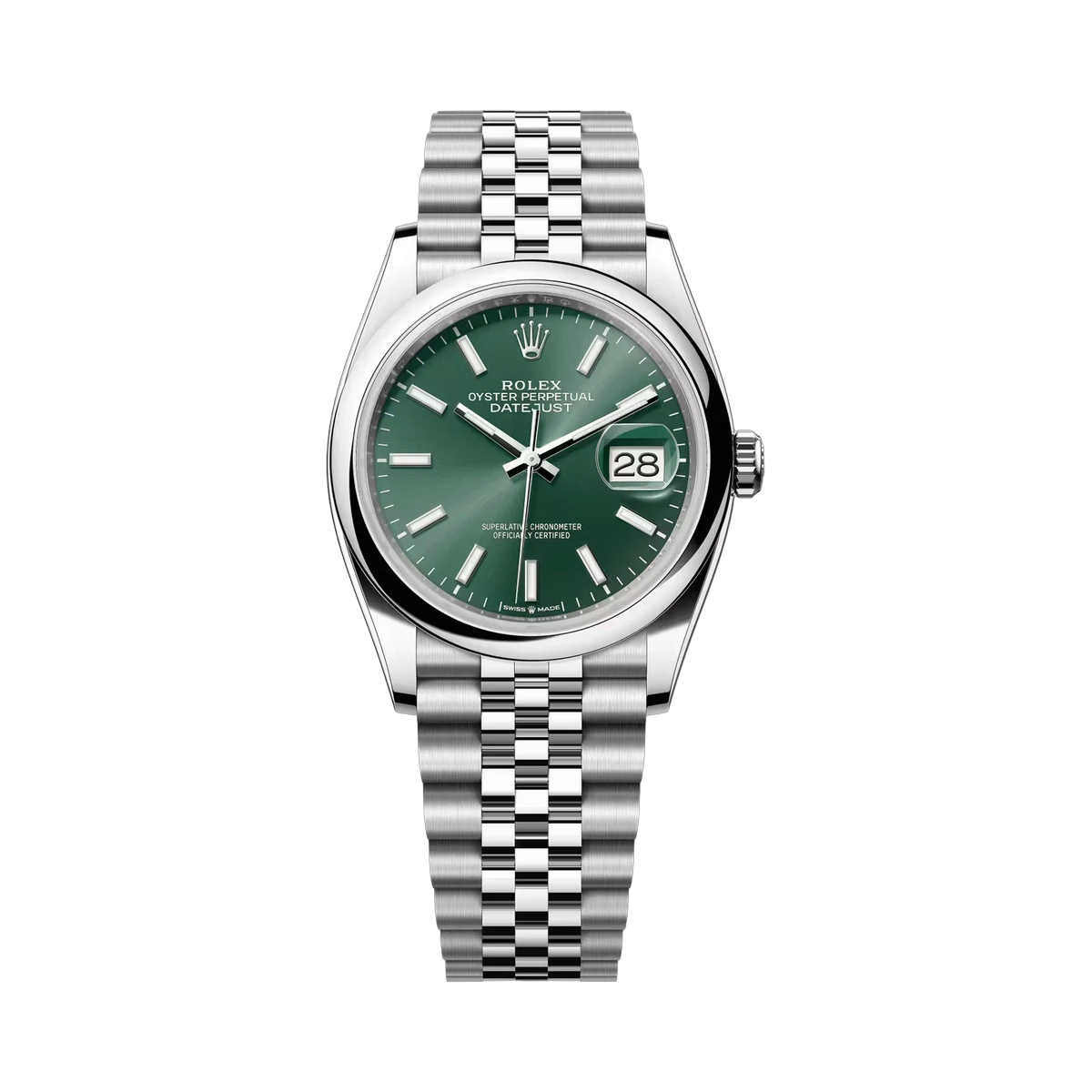 Rolex Datejust 126200 MGIJ Mint Green 36mm Men's Watch