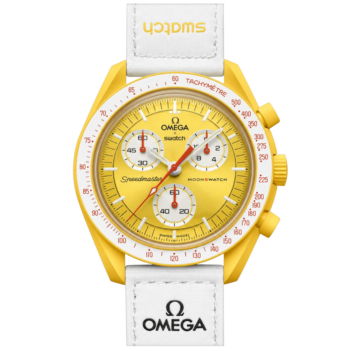 Omega X Swatch Mission To Sun So33J100 Moonswatch Yellow Bioceramic