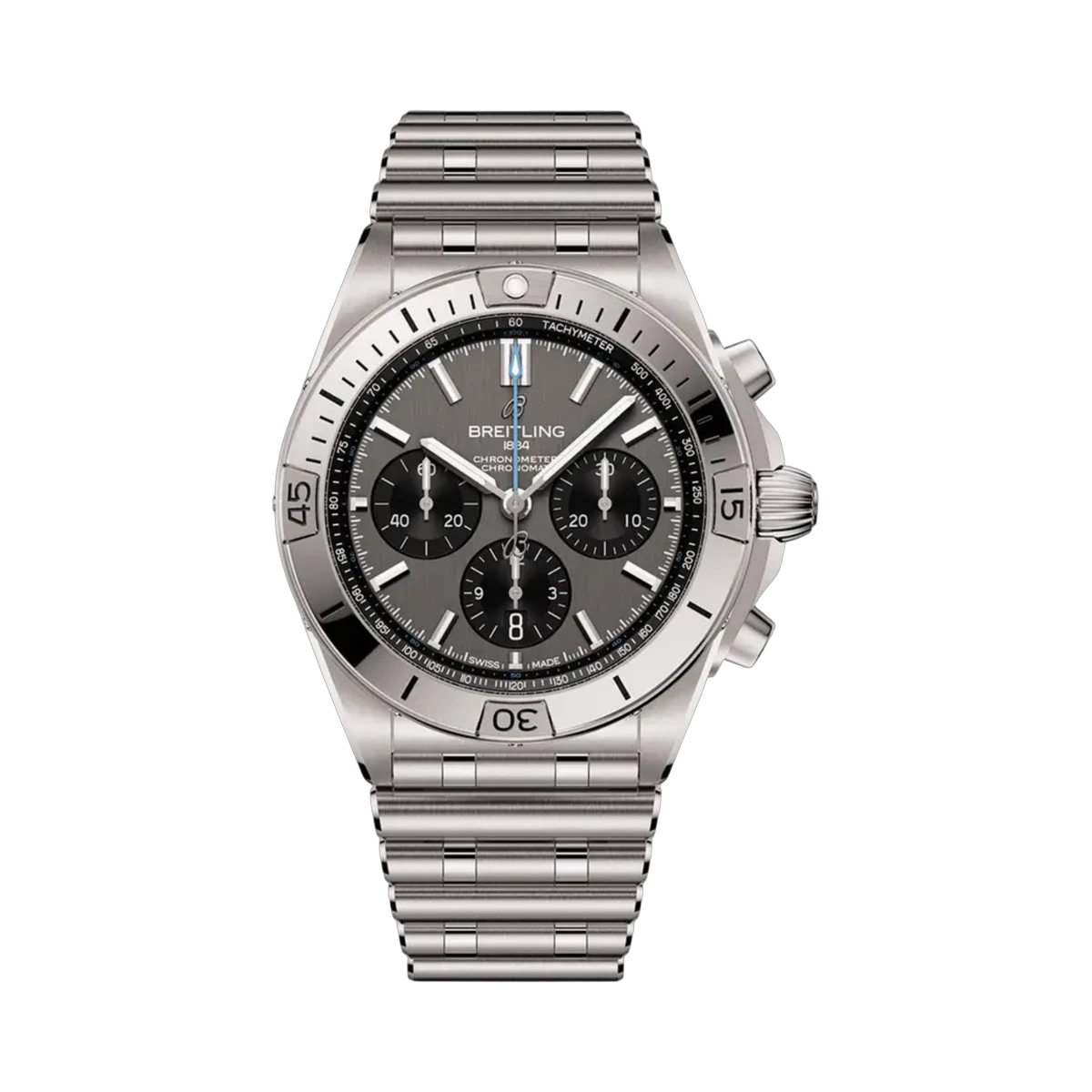Breitling Chronomat B01 Automatic EB0134101M1E1 42mm Silver Dial Mens Watch
