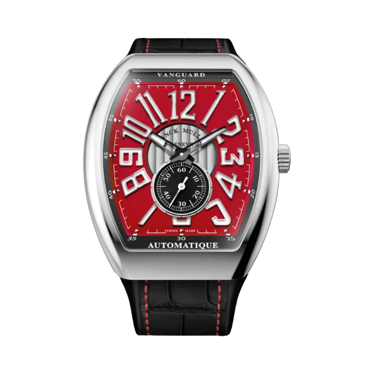 Franck Muller Vanguard Automatique Slim Vintage V 41 S S6 AT FO VIN AC RG 41mm Herrenuhr mit rotem Zifferblatt