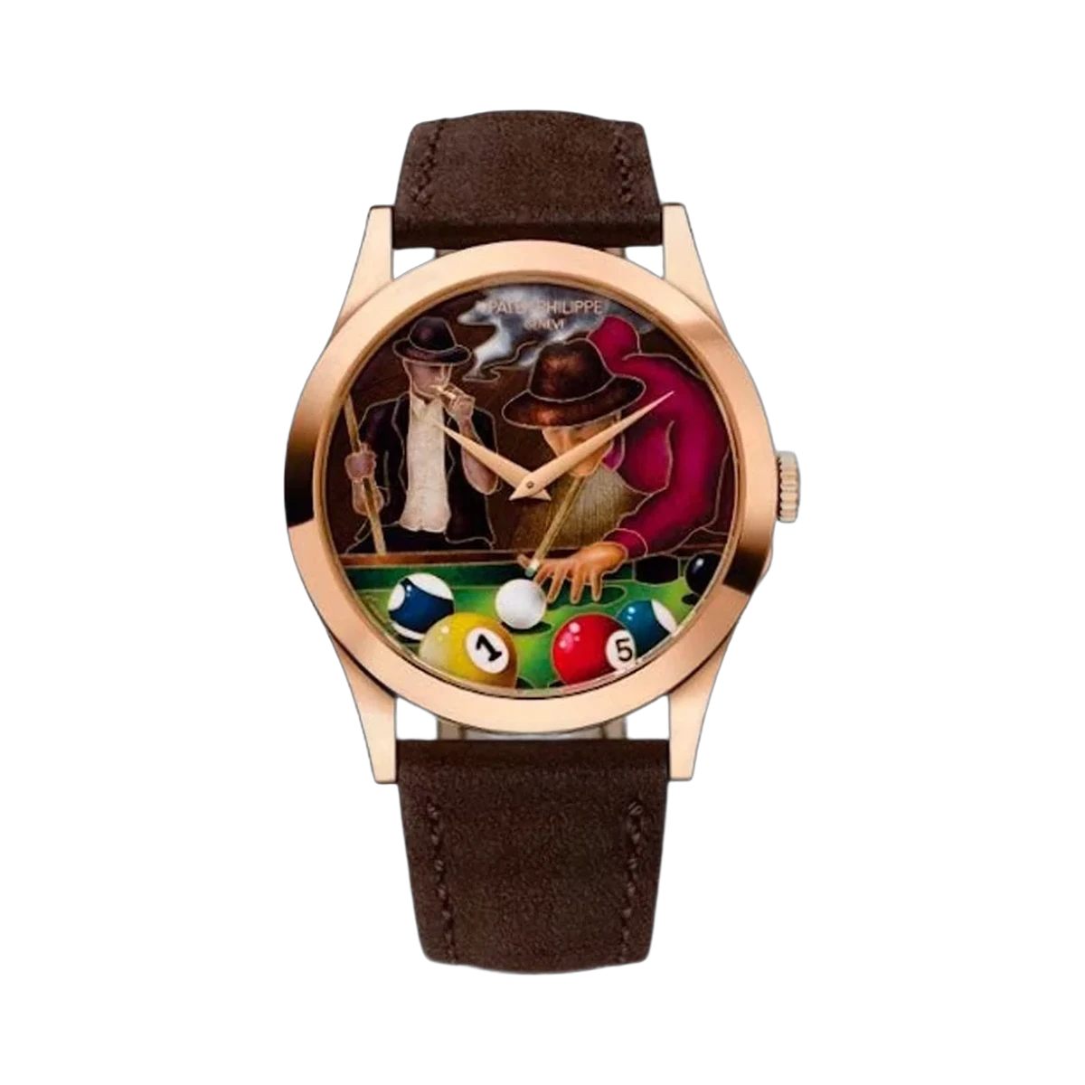 Patek Philippe Calatrava 5089R-001 Rose Gold Limited Edition 38.6mm Billiards Dial Men's Watch