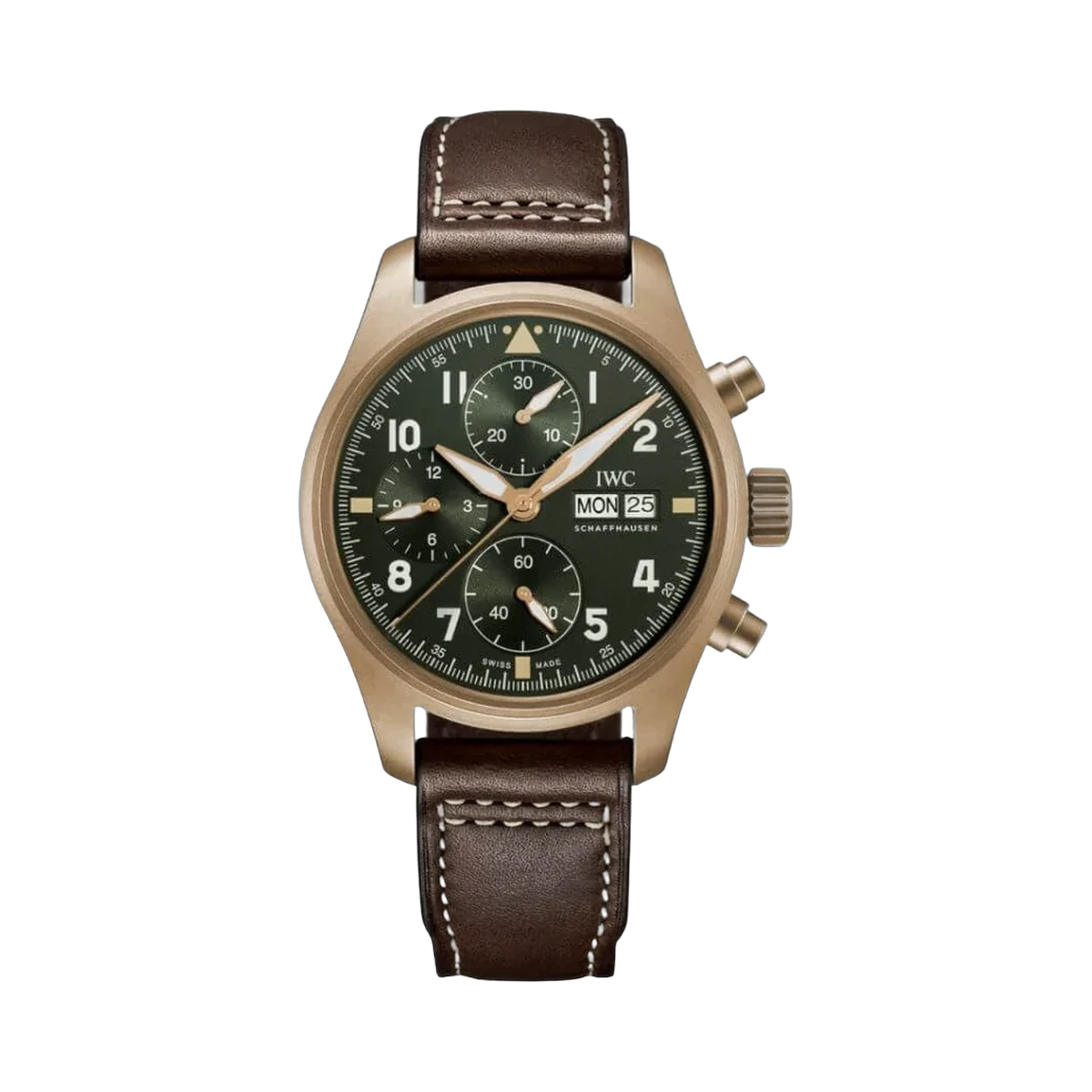IWC Pilot IW387902 Chronograph Spitfire Grünes Zifferblatt