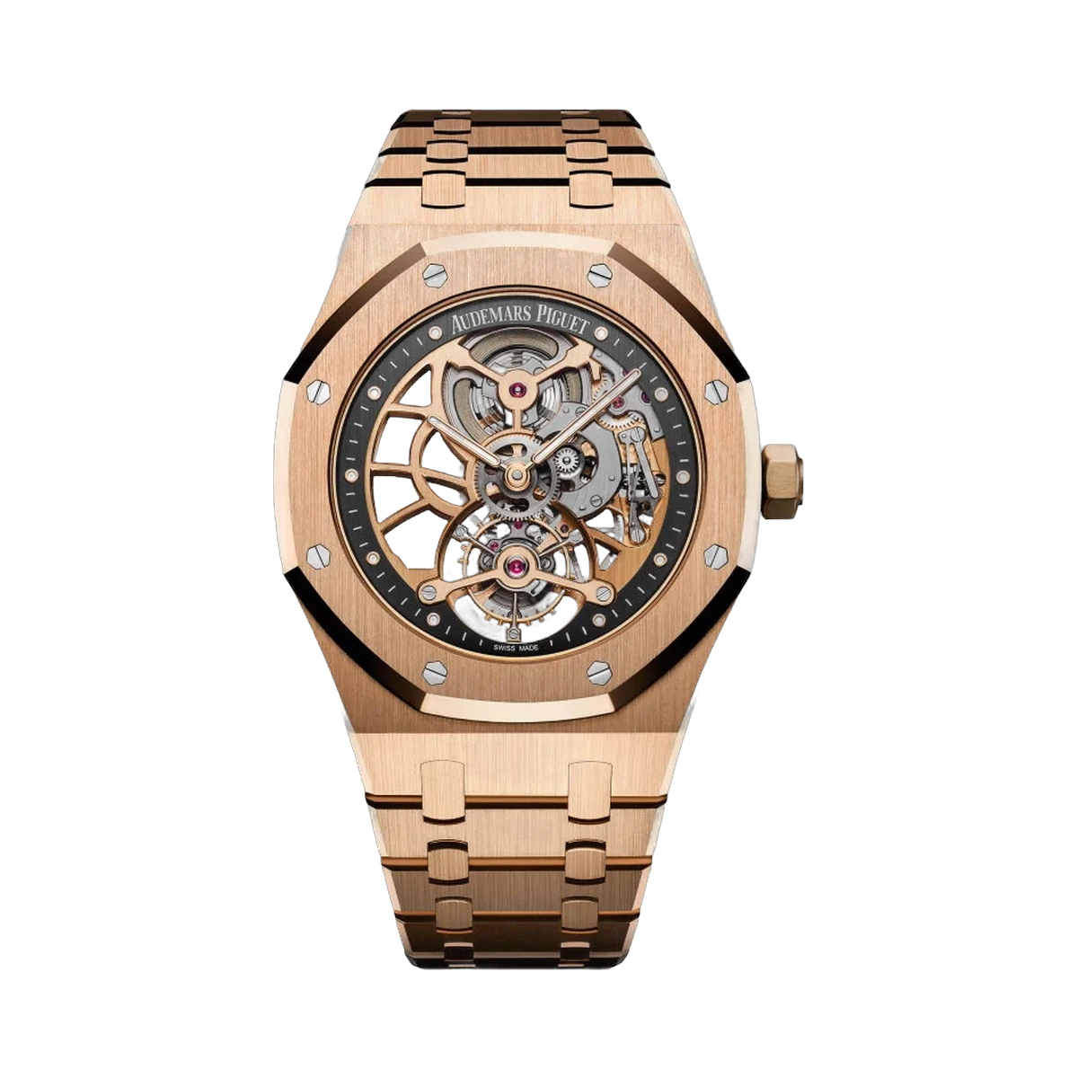 Audemars Piguet Royal Oak Tourbillon Extra-Thin Openworked 26518OR.OO.1220OR.01 Skelett Rotgold 41mm Handaufzug