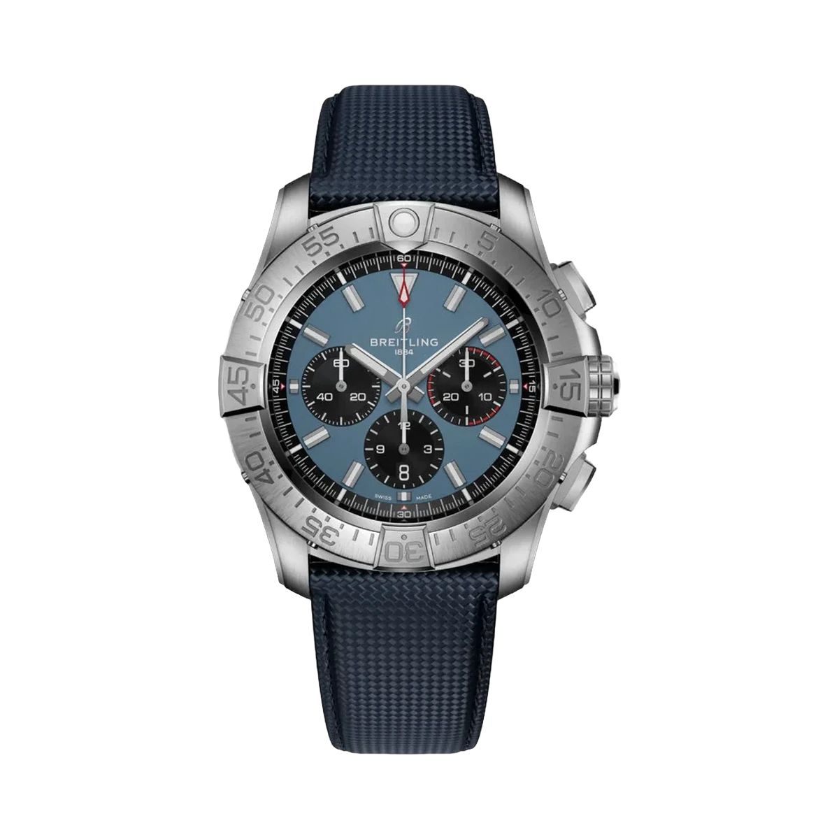 Breitling Super Avenger B01 EB0148101C1X1 Titanium Chronograph 46mm Blue Dial Men's Watch