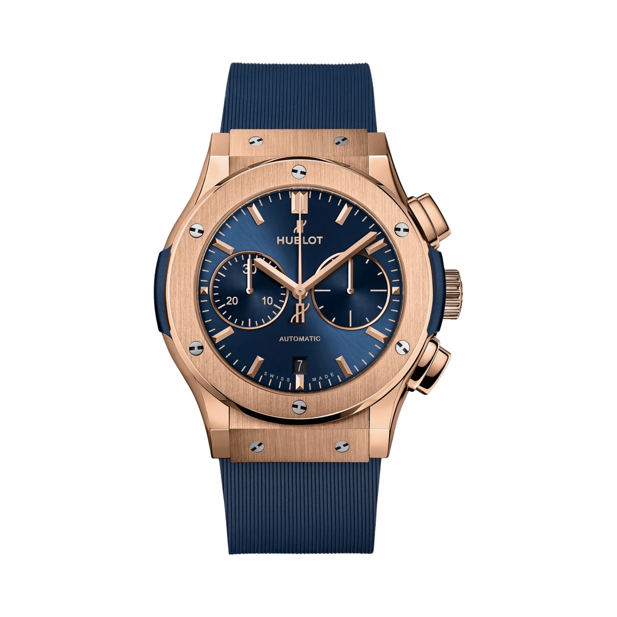 Hublot Classic Fusion Chronograph King Gold Blue 521.OX.7180.RX 45mm 18K Rose Gold