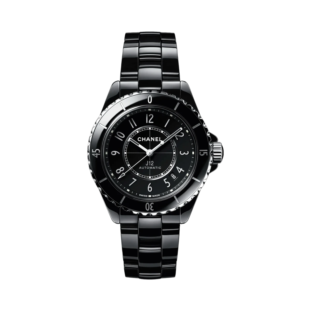 Chanel J12 H5697 Automatic Ceramic Caliber And Steel Black Dial