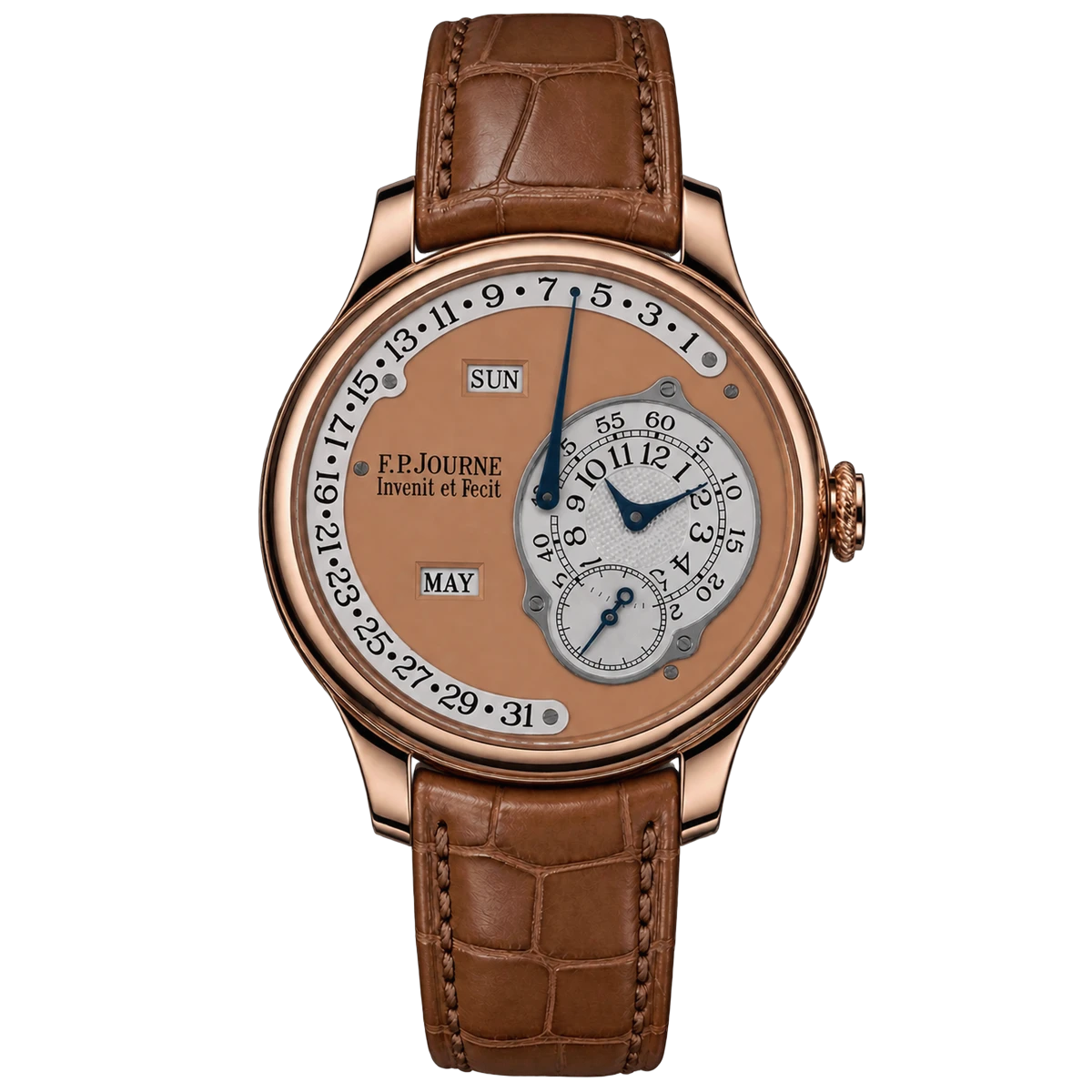 F.P. Journe Quantième Perpétuel 18K Rose Gold 40mm Blue Dial Octa