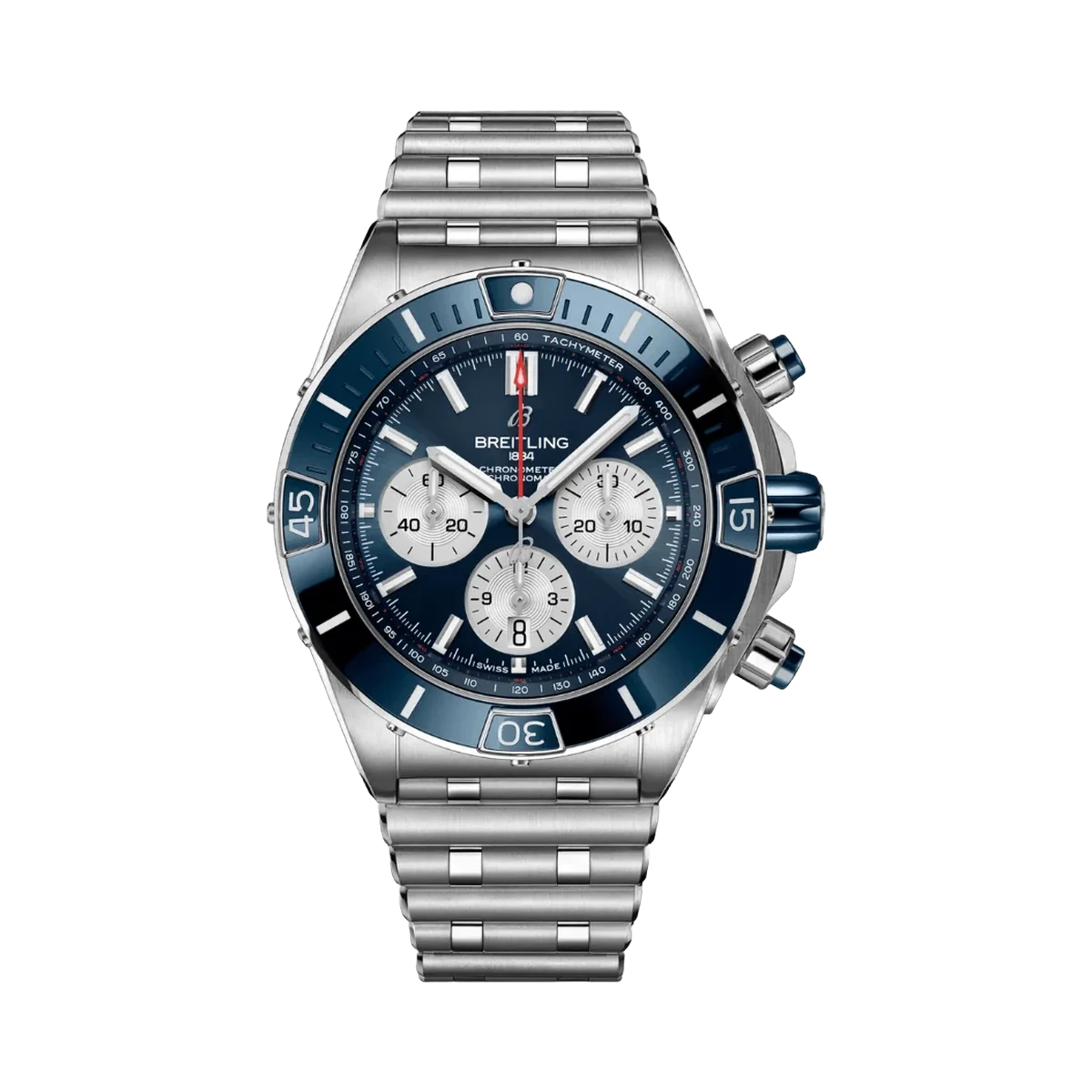 Breitling Super Chronomat B01 AB0136161C1A1 44mm Blue Dial Mens Watch