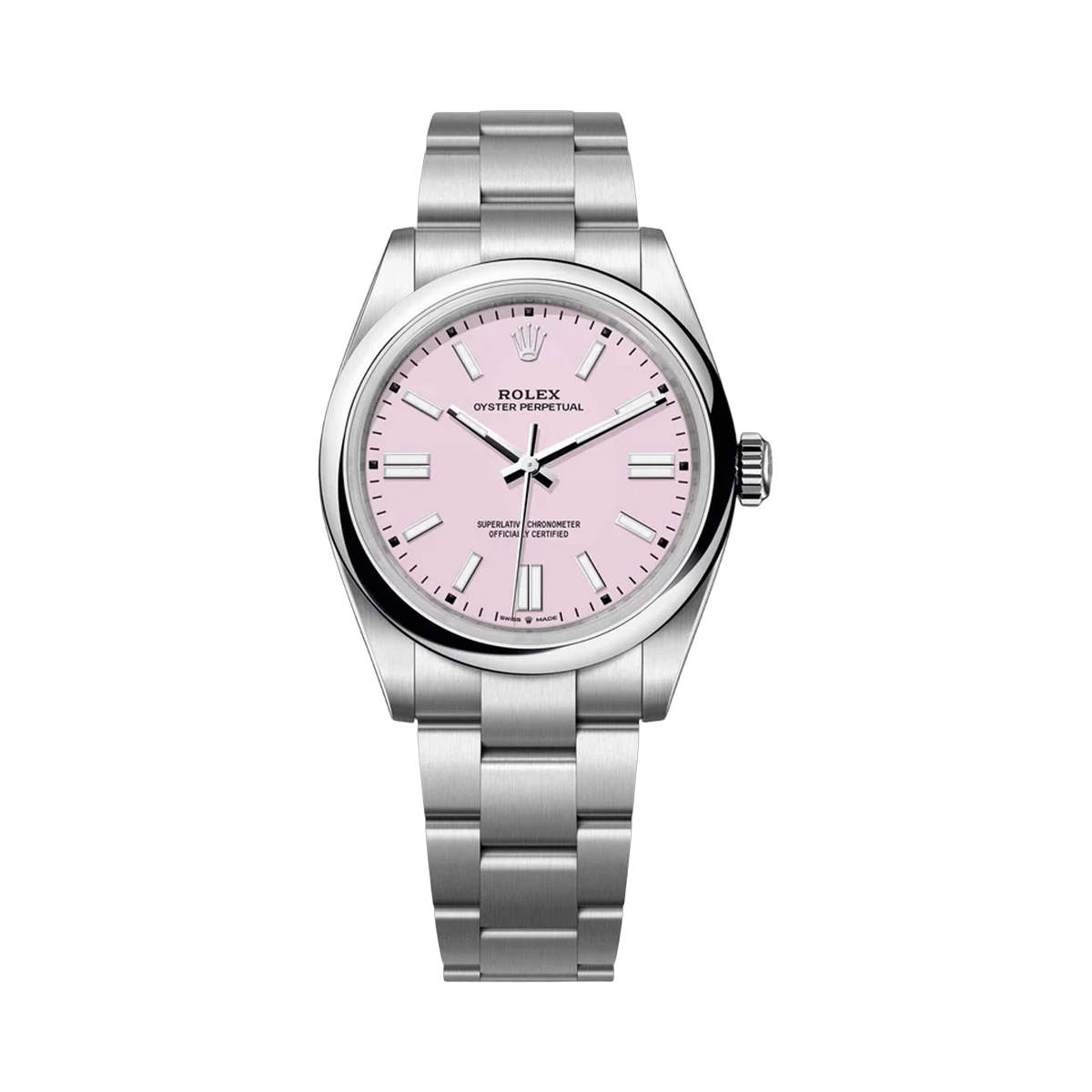 Rolex Oyster Perpetual 134300-0013 41mm Oystersteel Candy Pink Dial Men's Watch