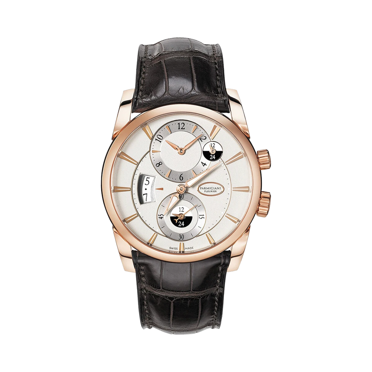 Parmigiani Fleurier Tonda Hemispheres PFC231-1002400HA1241 RG White Dial, 42mm 18K Everose Gold