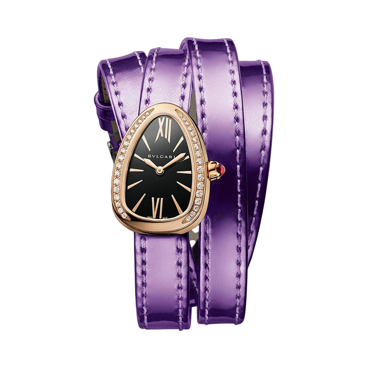 Bvlgari Serpenti Twist You Time Damenuhr aus 18 Karat Roségold