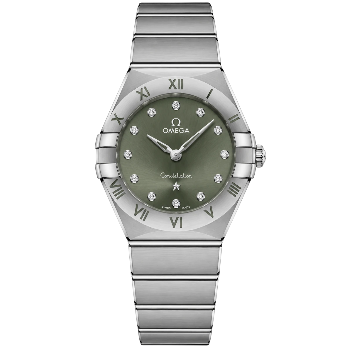 Omega Constellation Manhattan Quartz Green Dial 28mm 131.10.28.60.60.001