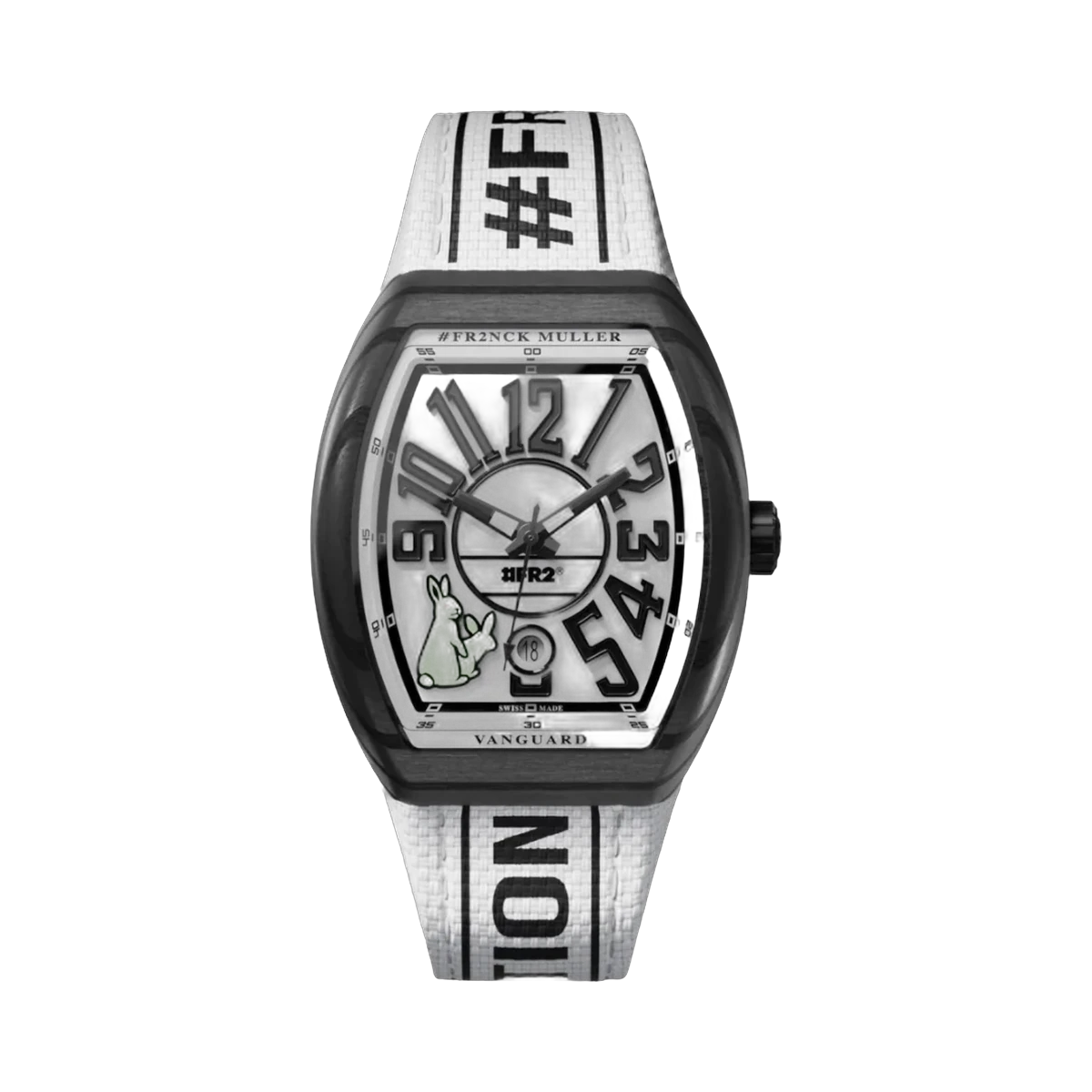 Franck Muller Vanguard V41 SC DT GFGRNR Fxxking Rabbits Weißes Zifferblatt