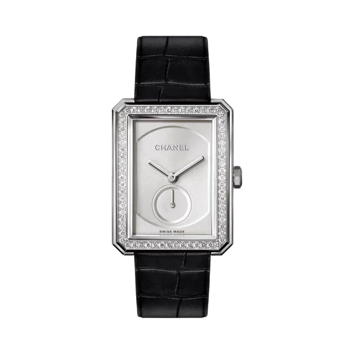 Chanel Boy Friend H4472 Large Size 18ct White Gold And Diamond Watch