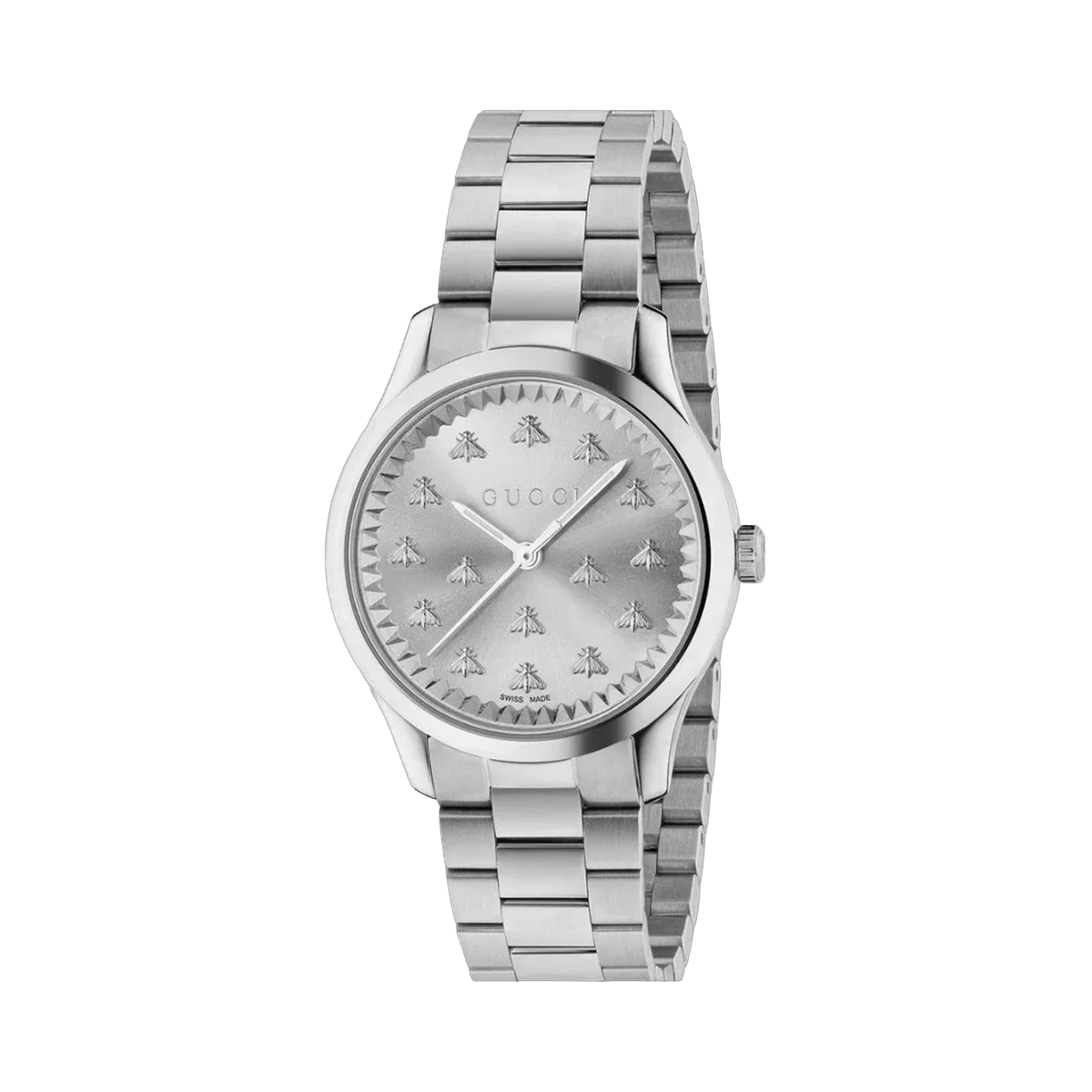 Gucci G-Timeless YA1265031 32mm MultiBees Index Grey Dial Womens Watch