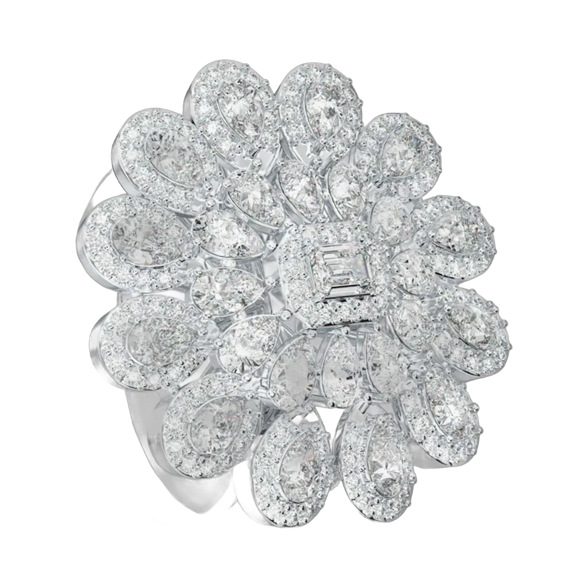 Serenity Ring- 2.34CTS-HRD-D-F/VVS-VS,595R,Total Wt - 8.09gm