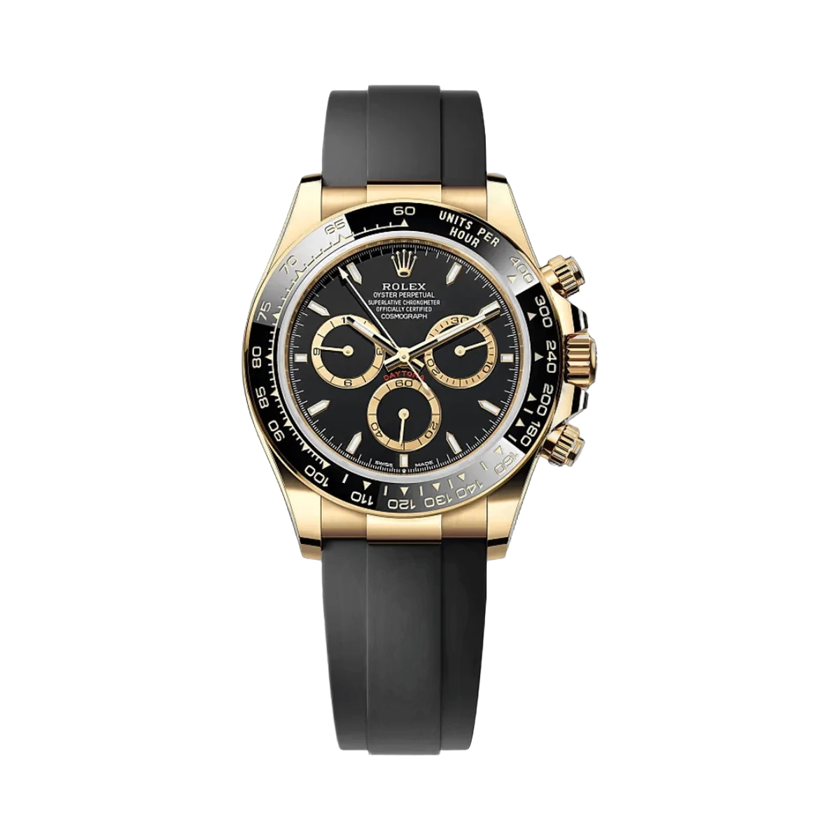 Rolex Cosmograph Daytona 126518LN-0008 Oyster Perpetual 18 Karat Gelbgold 40mm Herrenuhr mit schwarzem Zifferblatt
