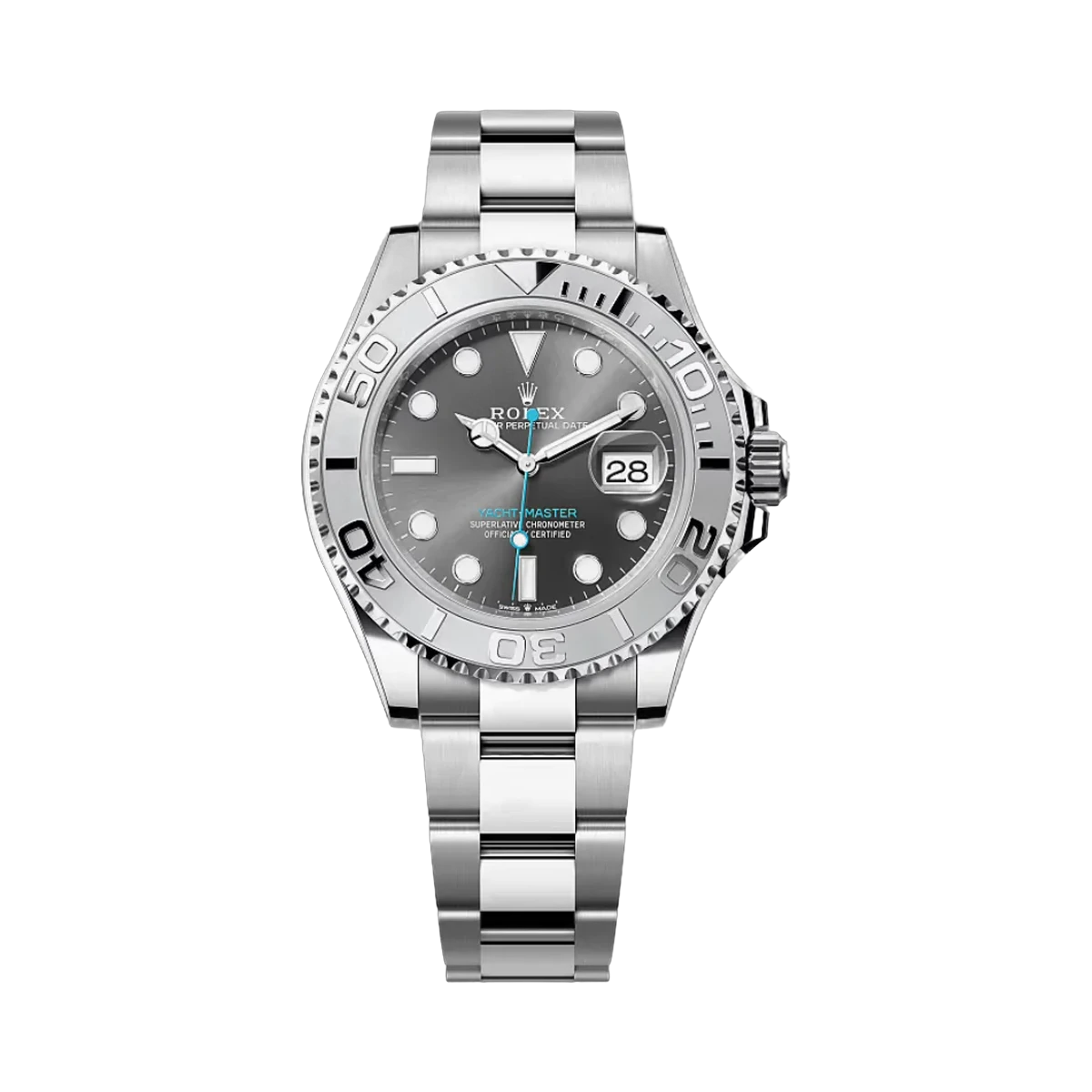 Rolex Yacht Master 126622-0001 Dark Rhodium Platinum Bezel Oystersteel 40mm Gray Dial Men's Watch