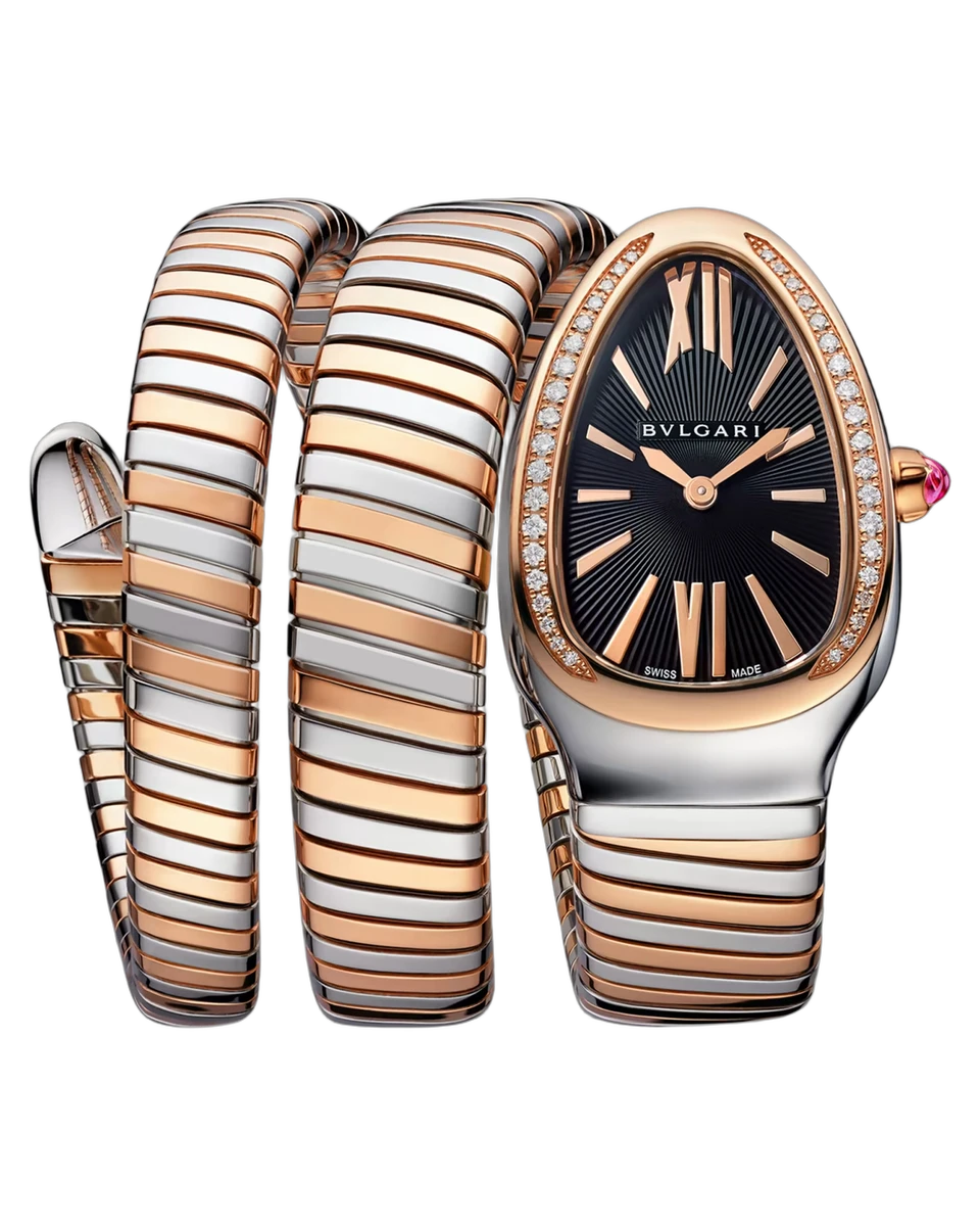 Bvlgari Serpenti Tubogas 102099 35MM Steel and Rose Gold