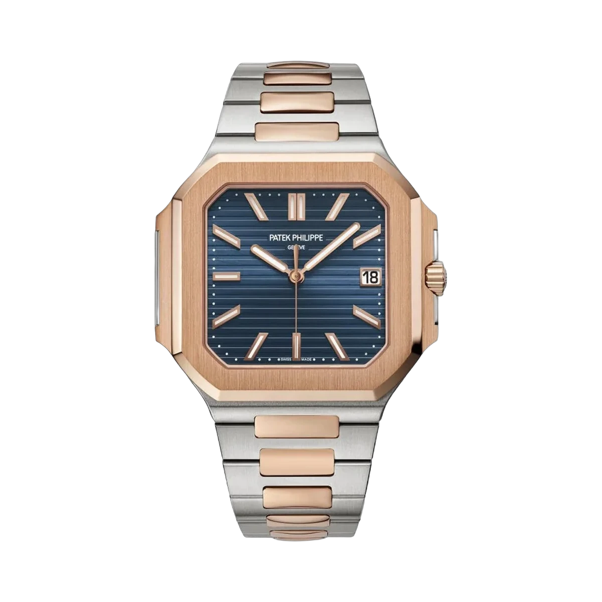 Patek Philippe Cubitus 5821/1AR-001 Stainless Steel/Rose Gold Blue Dial 45mm Men's Watch