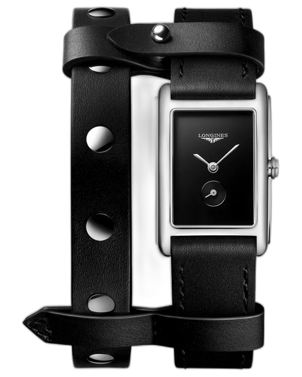 Longines Dolcevita Quartz Ladies Black L52554592 20.8x32MM Stainless Steel