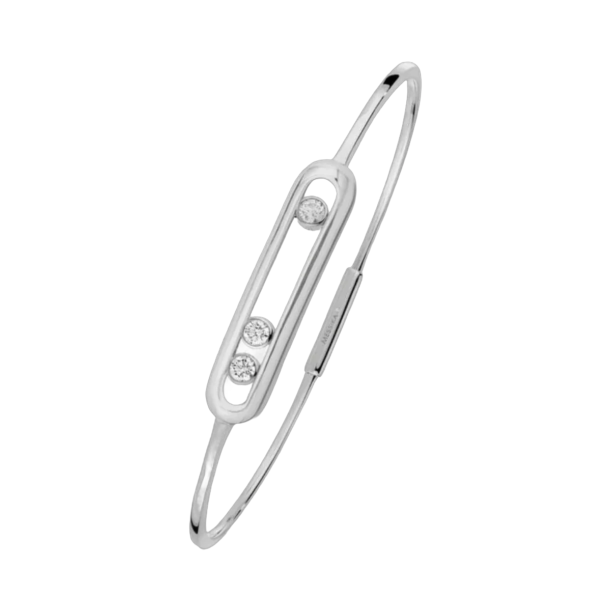 Messika Move Thin 04068-WG White Gold Diamond Bracelet