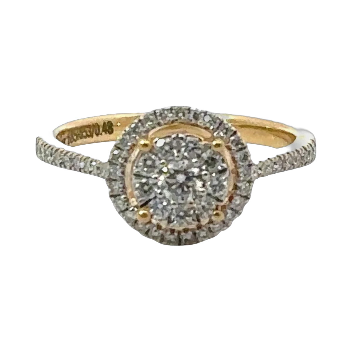 RING-0.48CTS-HRD-E-F/VS-SI, 685RI,Total Wt - 3.89gm