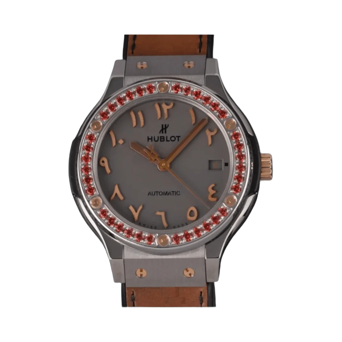 Hublot Hublot Classic Fusion 565.NX.5710.VR.1208.SDQ15 Classic Fusion Dubai Vision III Roségold Rubinlünette 38mm Damenuhr