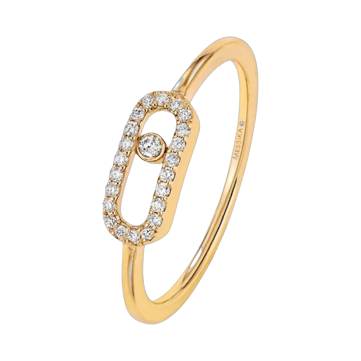 Messika Move Uno 04705-YG Yellow Gold Diamond Ring