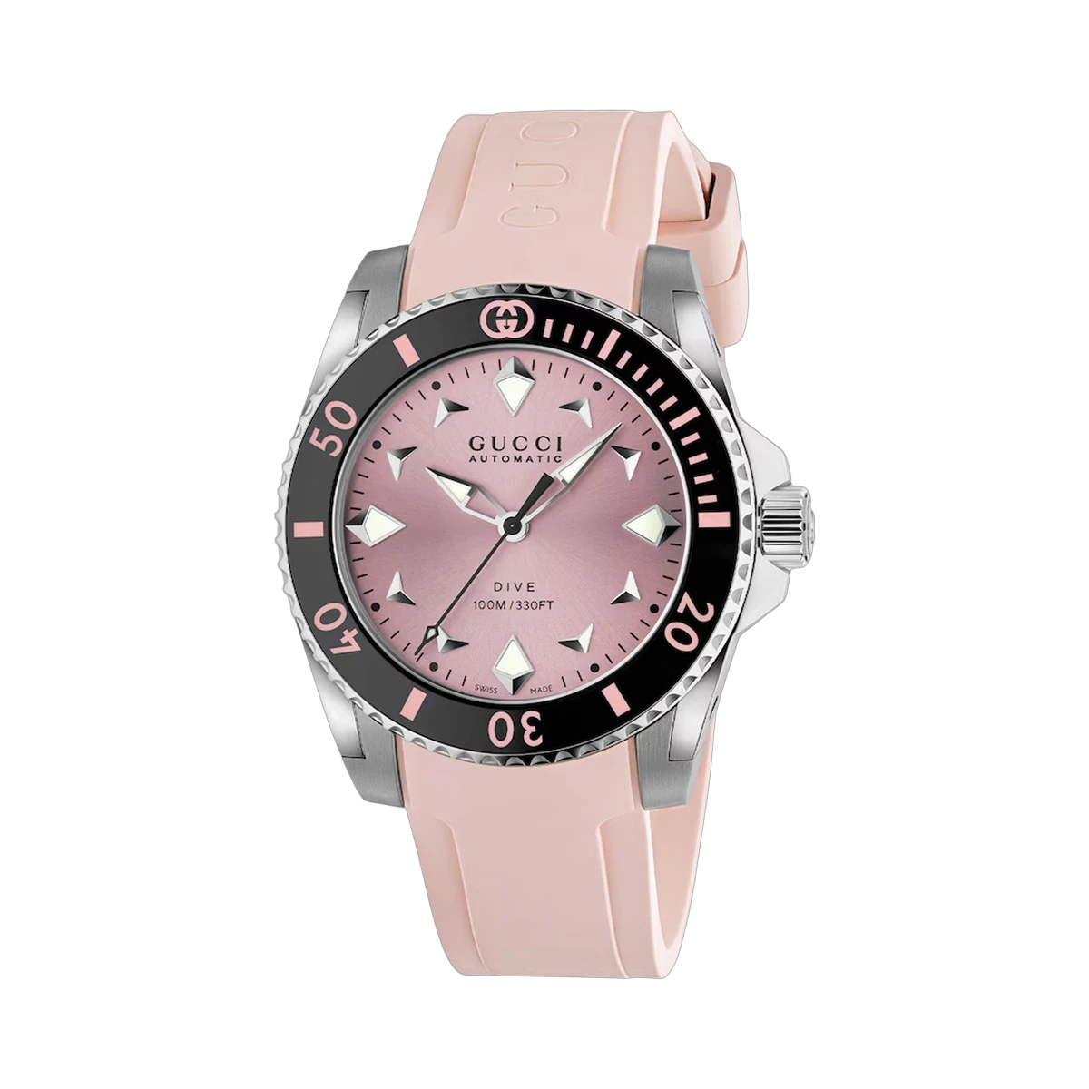 Gucci Gucci Dive Automatic Pink Dial 36mm Watch YA136408