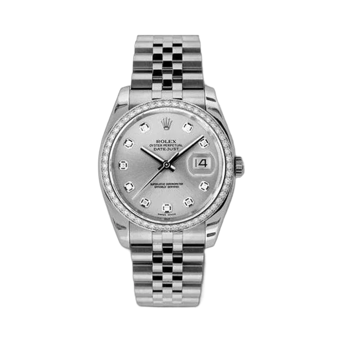 Rolex Datejust Stainless Steel 36Mm Ladies Watch