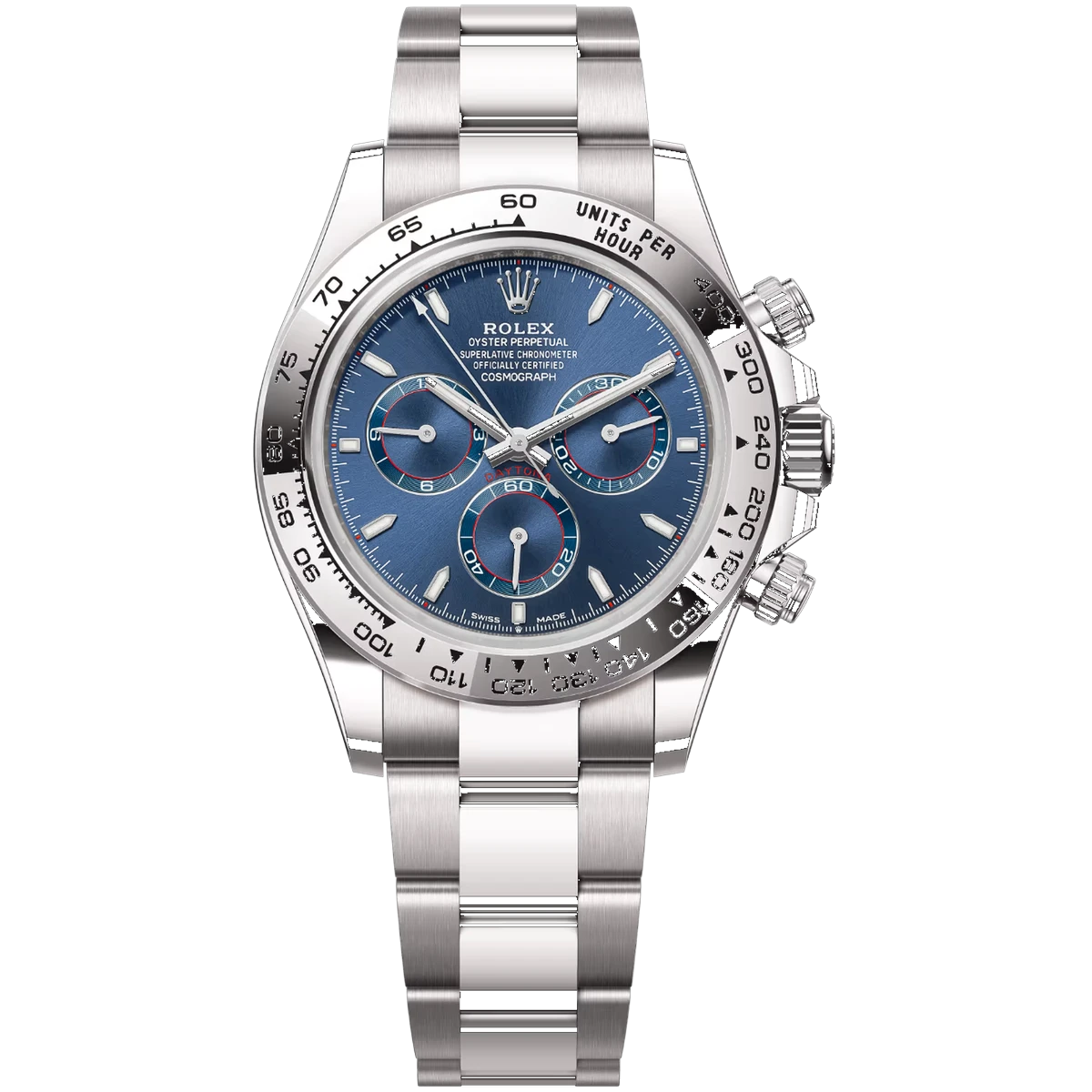 Rolex Cosmograph Daytona m126509-0005 40mm 18K White Gold Bright Blue Dial