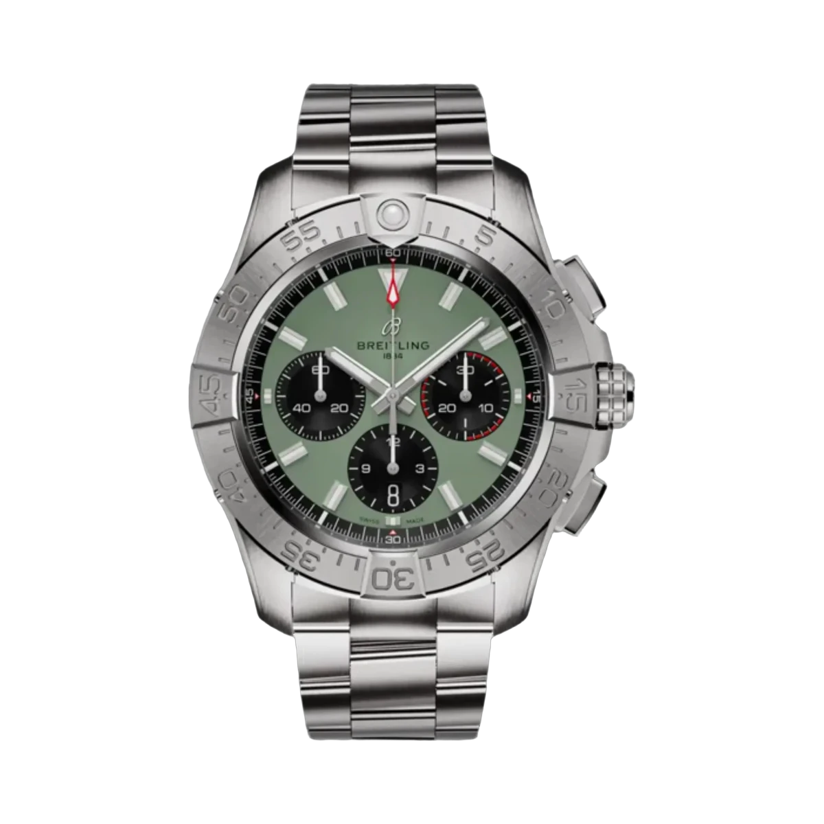 Breitling AB0147101L1A1 AVENGER B01 CHRONOGRAPH 44 GREEN DIAL BRACELET