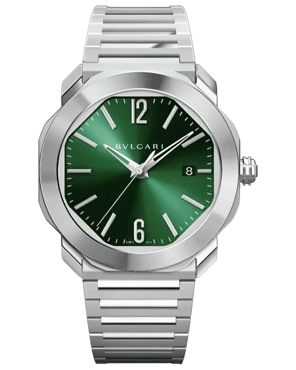Bvlgari Octo Roma Automatic Green 102963 41MM Stainless Steel