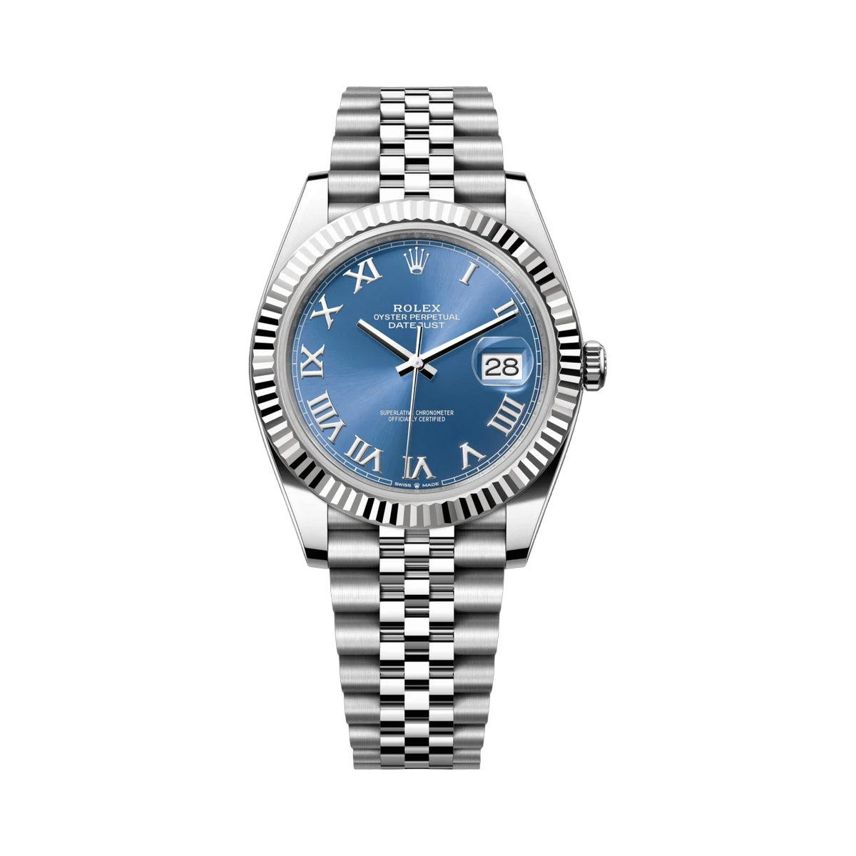 Rolex Datejust 126334 BLRJ Blue Roman Index 41mm Men's Watch