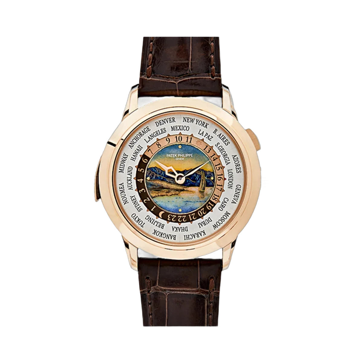 Patek Philippe Grand Complications Minute Repeater World 5531R-012 Rose Gold 40mm Cloisonné Enamel Dial Men's Watch